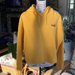 PUMA WOMENS CROP TOP pull over sweater LARGE